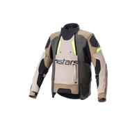 Chaqueta de Moto Alpinestars Halo Drystar Caqui oscuro/arena/amarillo flúorXL Caqui oscuro,arena,amarillo flúor