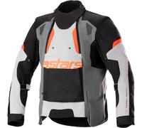 Chaqueta De Moto Alpinestars Halo Drystar® - Gris Oscuro/Gris Hielo/Negro 320482