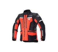 Alpinestars Honda Bogota Pro Drystar Chaqueta textil impermeable para motocicletas, negro-rojo, tamaño 4XL