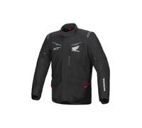 Alpinestars Honda ST-1 Chaqueta textil de moto impermeable, negro, tamaño M para Hombres