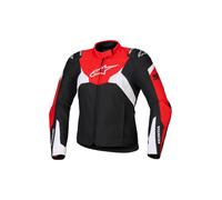 Alpinestars Honda Stella T-Jaws V4 Chaqueta textil impermeable para mujer, negro-rojo, tamaño XL