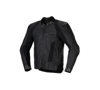 Alpinestars Missile V3 Chaqueta de cuero para moto, negro, tamaño 60 para Hombres
