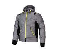 Alpinestars Mohobbs Chaqueta textil de moto impermeable, gris-amarillo, tamaño 2XL para Hombres