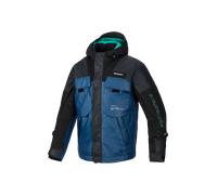 Alpinestars Mospher WP Chaqueta textil impermeable para motocicleta, negro/azul, Talla L