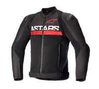 Chaqueta de moto Alpinestars SMX Air negro-rojo fluo XL