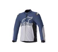 Alpinestars SMX chaqueta textil impermeable para motocicletas, gris-azul, tamaño M para Hombres
