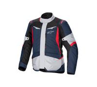 Alpinestars ST-1 Chaqueta textil de moto impermeable, negro-rojo-azul, tamaño M para Hombres