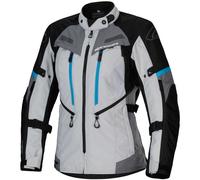 Chaqueta De Moto Alpinestars Stella Bogotá Pro Drystar - Gris Hielo/Negro/Cian