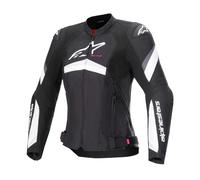 Chaqueta de moto Alpinestars Stella T-GP PLUS R 4 Blanco y Negro para mujer S
