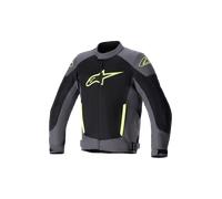 Alpinestars T-SP X Superair Chaqueta textil para motocicleta, negro/gris/amarillo, Talla XL