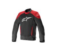 Alpinestars T-SP X Superair Chaqueta textil para motocicleta, negro-rojo, tamaño M