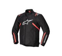 Alpinestars T-SPS V2 chaqueta textil impermeable para motocicleta, negro-rojo, tamaño 4XL para Hombres