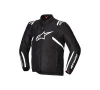 Alpinestars T-SPS V2 chaqueta textil impermeable para motocicleta, negro-blanco, tamaño 2XL para Hombres