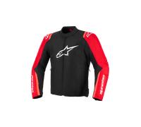 Alpinestars T-SPS V2 chaqueta textil impermeable para motocicleta, negro/neón rojo, Talla 3XL