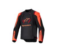 Alpinestars T-Stunt Air Chaqueta Textil Moto, negro-rojo, tamaño L para Hombres
