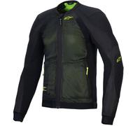 Chaqueta de moto Alpinestars TROOP-AIR negra-amarilla fluorescente L
