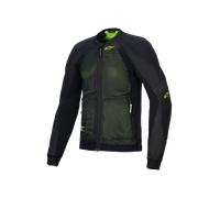 Chaqueta de moto Alpinestars TROOP-AIR negra-amarilla fluorescente L
