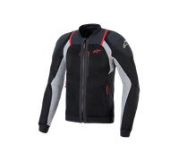 Chaqueta de moto Alpinestars TROOP-AIR PRO negra-gris claro-roja L