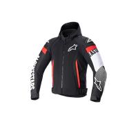 Alpinestars Zaca Air Chaqueta textil de motocicleta, Negro/Blanco/Rojo, Talla M