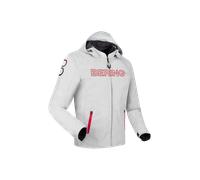 Chaqueta de moto Bering Warwick Gris claro/RojoL Gris claro,Rojo