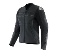 Chaqueta de moto Cuero Mujer Dainese RACING 5 Black/Black
