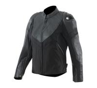 Chaqueta de moto Cuero/Tela Mujer Dainese IPERATTIVA Black/Black