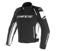 Dainese Racing 3 impermeable chaqueta de motocicleta negro blanco