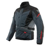 Chaqueta De Moto Dainese Touring TEMPEST 3 D-DRY ÉBANO/NEGRO/ROJO-LAVA
