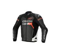 Chaqueta de Moto de Cuero Alpinestars GP Force Negro/Blanco/Rojo52 Negro,Blanco,Rojo