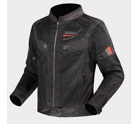Chaqueta De Moto De Verano Ligera Y Transpirable LS2 GARDA AIR MUJER Negro, Rojo