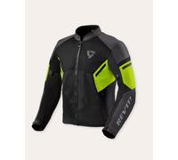 Chaqueta de moto de verano REVIT GT-R Air 3 negra y amarilla neón