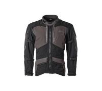 GMS Acamar WP Chaqueta textil de moto impermeable, negro-gris, tamaño L para Hombres
