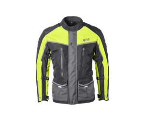 Chaqueta de Moto GMS Twister Neo WP Negro/Amarillo Flúor3XL Negro,Amarillo Flúor