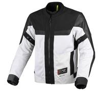 Macna Empire 2.0 Chaqueta textil de moto impermeable, Gris claro/negro, Talla 3XL