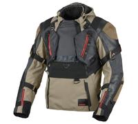 Chaqueta de moto Hombre Macna Tryton Impermeable Taupe / Black