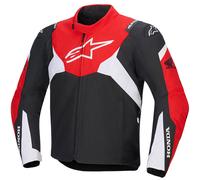 Chaqueta de moto impermeable Alpinestars T-Jaws V4, colección Honda, negro, rojo y blanco 2XL