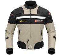 Chaqueta de Moto Invierno 5 Equipo de Protección de Cuerpo Completo para Motocicleta Chaqueta de Montar en Moto a Prueba de Viento Otoño Ropa Moto para Hombres Mujeres L Marrón
