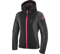Ixon Burning Chaqueta textil de moto para mujer, negro-gris-rosa, tamaño S