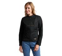 Ixon Cornet Chaqueta textil impermeable para motociclismo para mujer, negro, tamaño XS