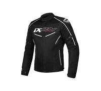 Ixon Flicker Chaqueta textil de motocicleta, negro-blanco, tamaño M para Hombres