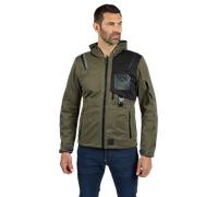 Ixon M-Quarter Chaqueta textil impermeable para motocicleta, Caqui/Negro, Talla S