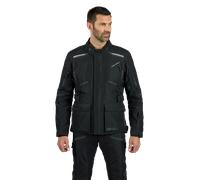 Ixon Midgard Chaqueta textil impermeable para motocicleta, negro, tamaño S para Hombres