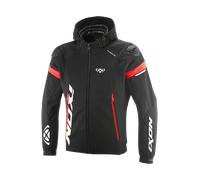 Ixon Pulsion Air Chaqueta textil para motocicletas, Negro/Blanco/Rojo, Talla XL