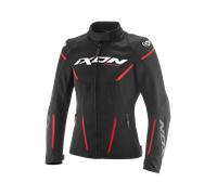 Ixon Striker 2 Air WP Chaqueta textil impermeable para mujer, negro-rojo, tamaño M