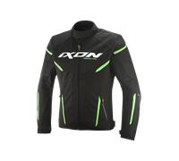 Ixon Striker 2 Air WP Chaqueta textil de moto impermeable, negro-verde, tamaño XL para Hombres