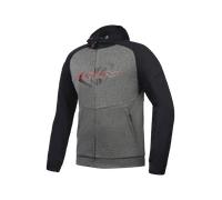 Ixon Touchdown Chaqueta textil de motocicleta, negro-gris, tamaño XS