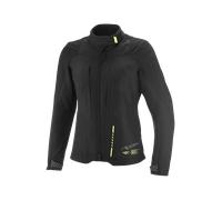 Ixon Tyr Parka impermeable para motocicletas, negro/amarillo, Talla 2XL