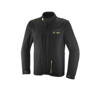 Ixon Tyr Parka textil para motocicletas, negro/amarillo, Talla XL