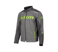 Klim Enduro S4, chaqueta textil impermeable XL male Gris/Gris Oscuro/Verde Neón