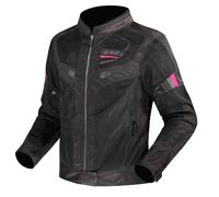 Chaqueta De Moto LS2 Garda Air Para Mujeres (Negro/Rosa) Talla: L
